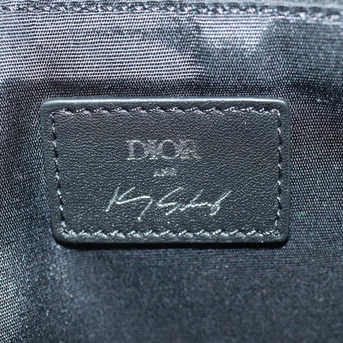 Christian Dior Clutch Bag Nylon Multicolor Silver Auth 163482V