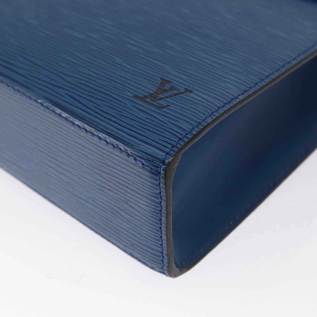 LOUIS VUITTON Epi Malesherbes Hand Bag Blue M52375 LV Auth 163509