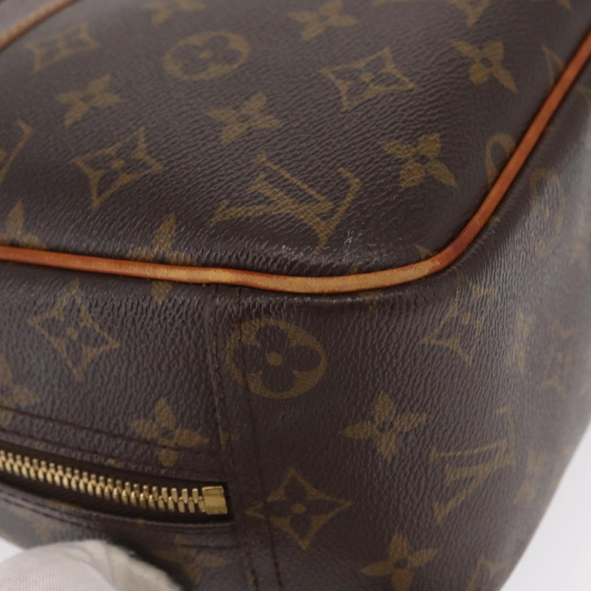 LOUIS VUITTON Monogram Trouville Hand Bag M42228 LV Auth 163513