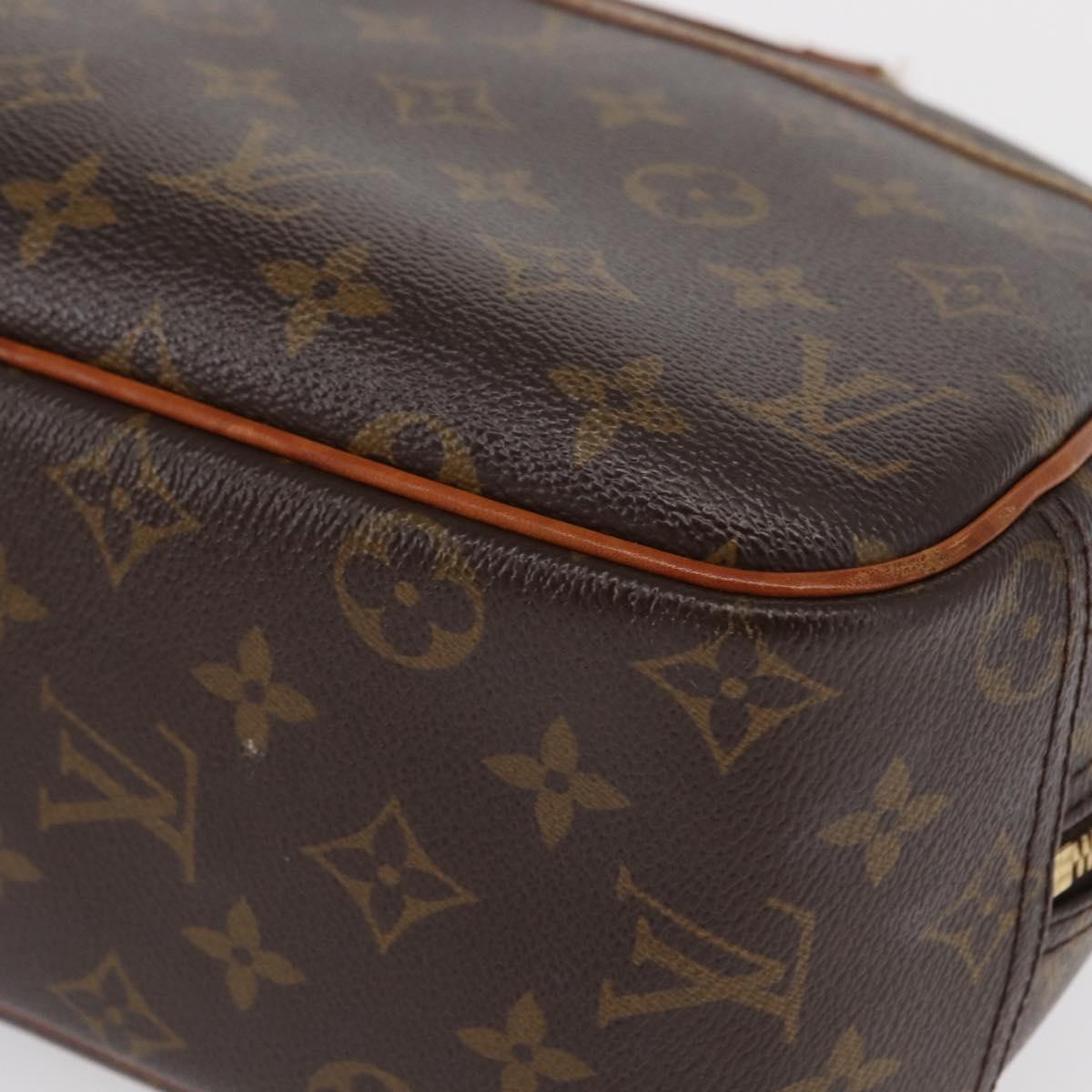 LOUIS VUITTON Monogram Trouville Hand Bag M42228 LV Auth 163513