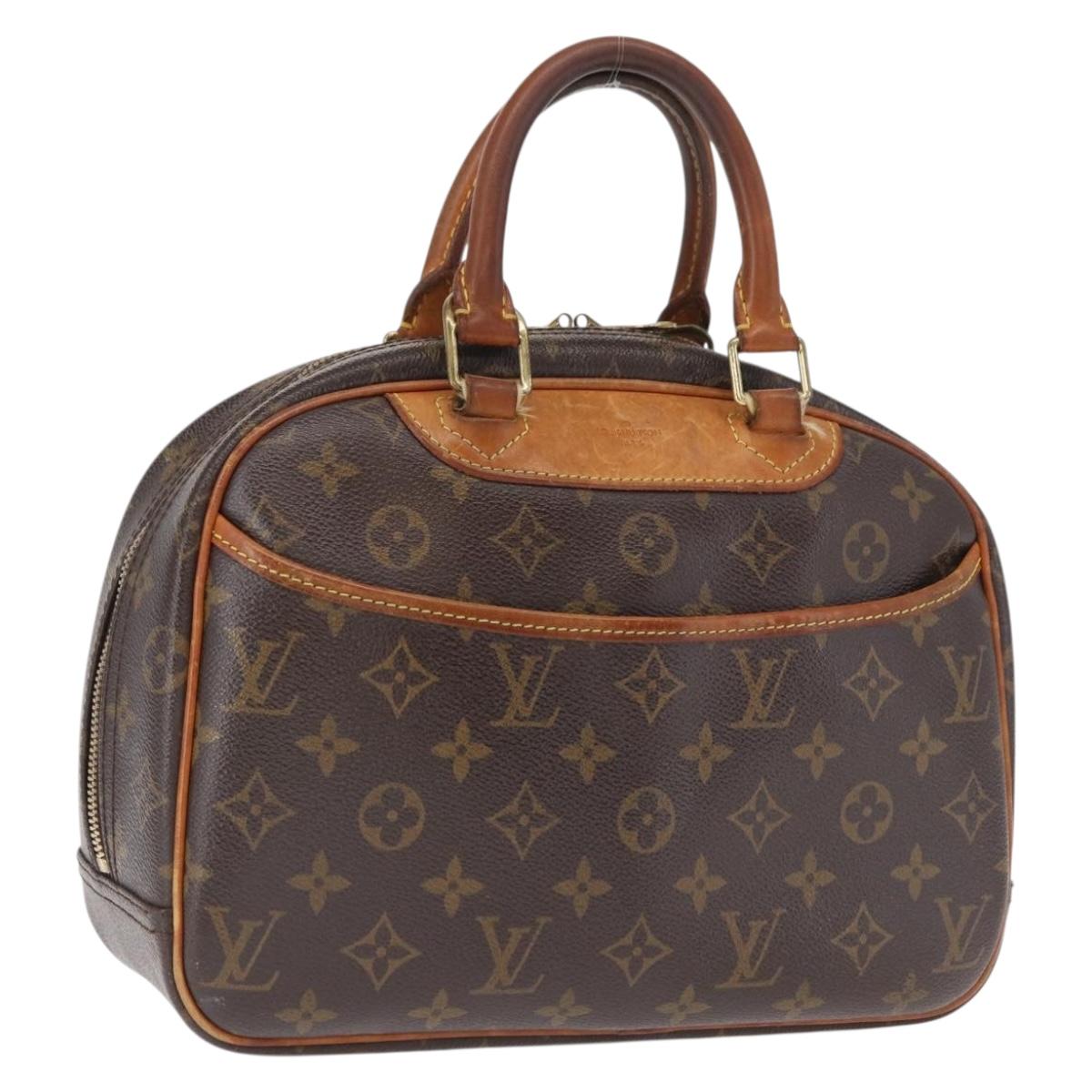LOUIS VUITTON Monogram Trouville Hand Bag M42228 LV Auth 163513