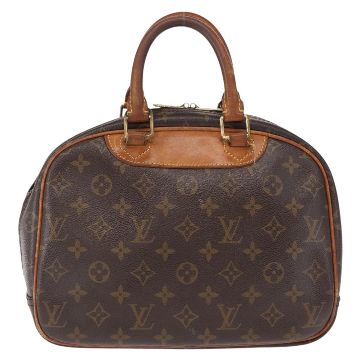 LOUIS VUITTON Monogram Trouville Hand Bag M42228 LV Auth 163513