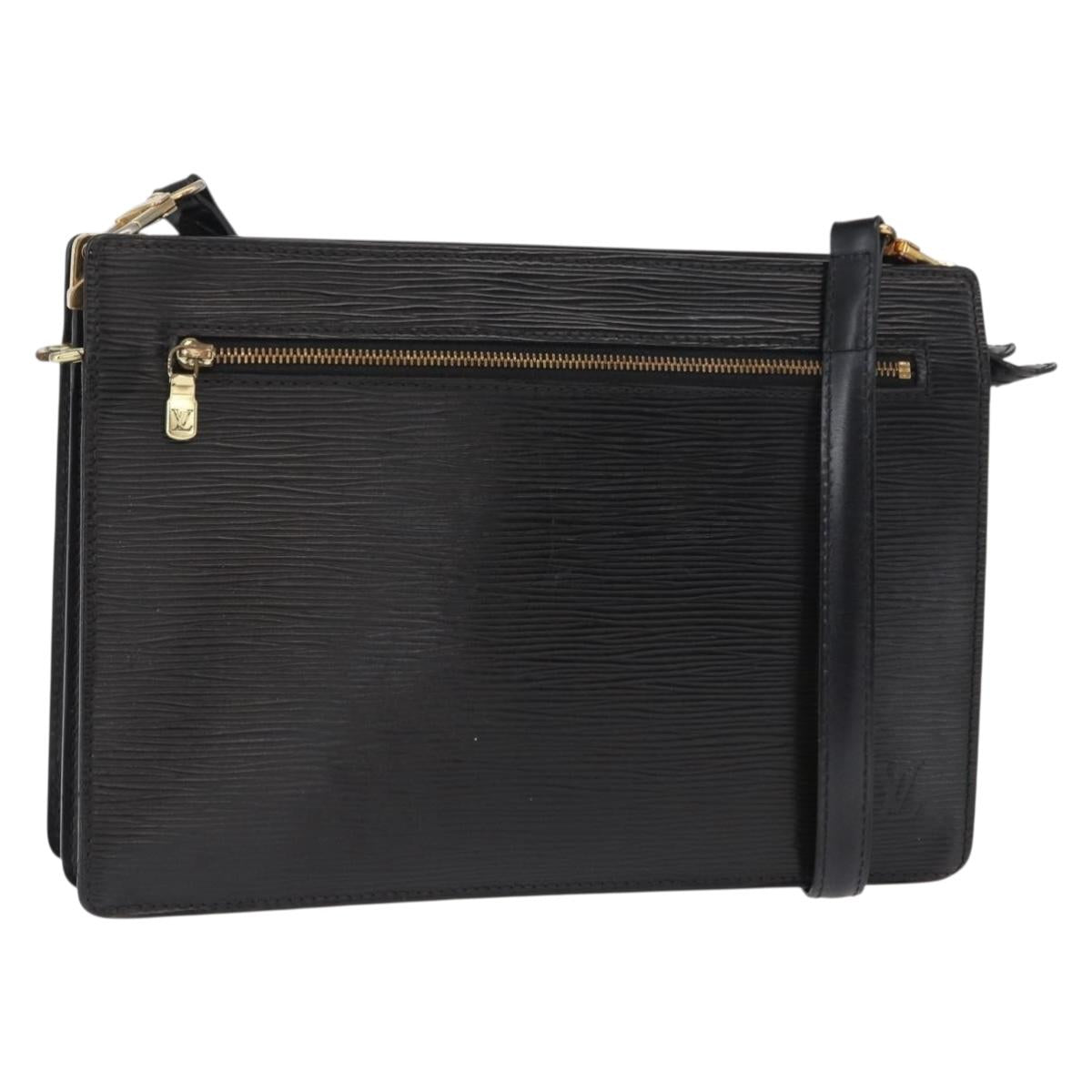 LOUIS VUITTON Epi Angian Shoulder Bag 2way Black M52112 LV Auth 163521
