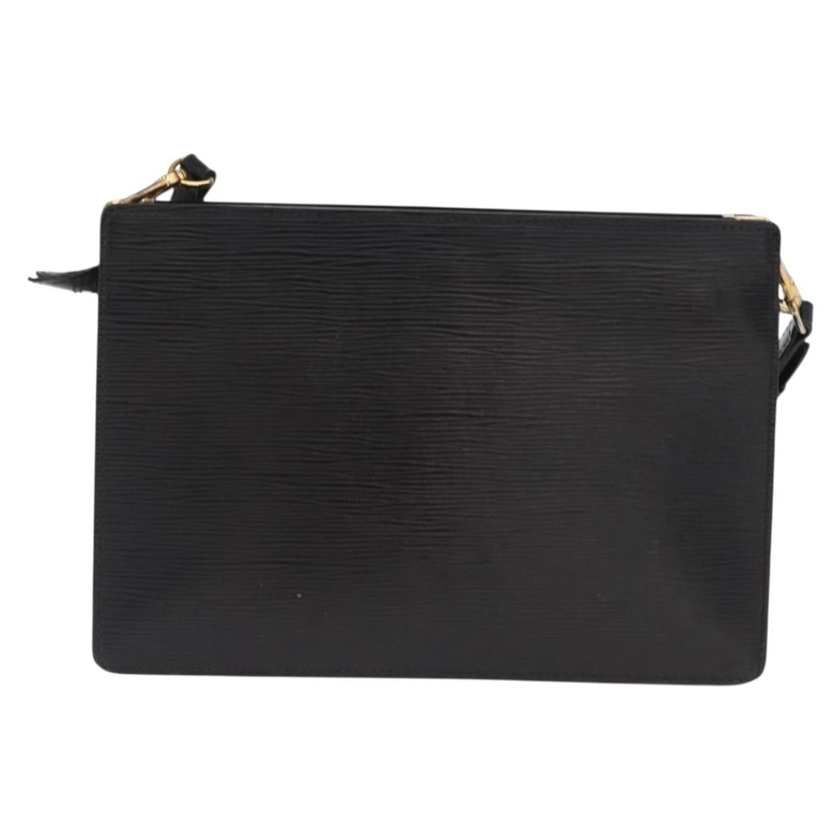 LOUIS VUITTON Epi Angian Shoulder Bag 2way Black M52112 LV Auth 163521
