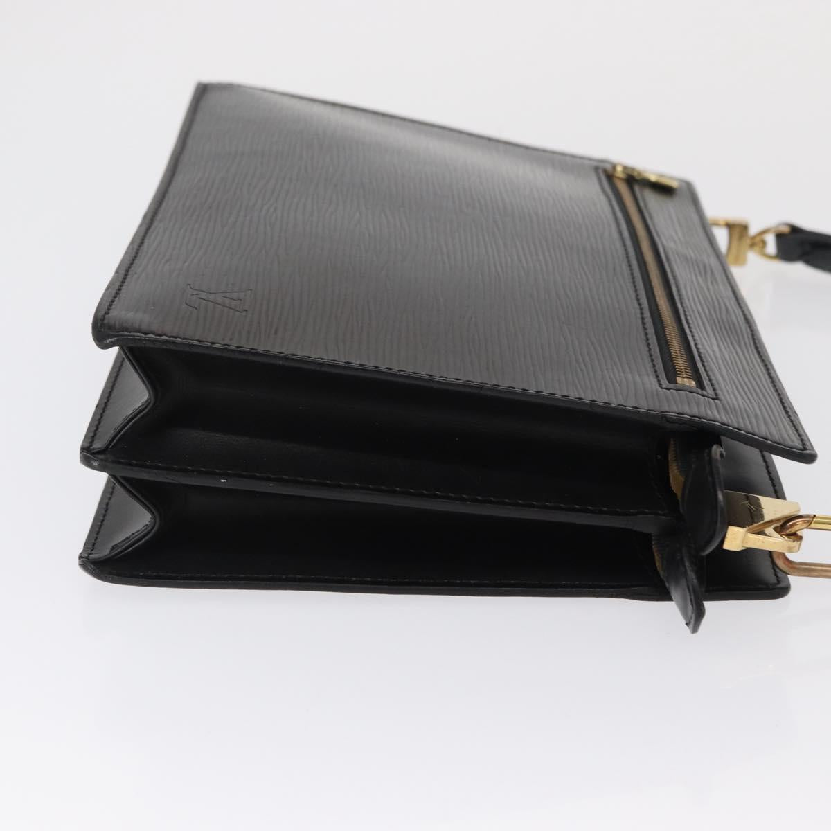 LOUIS VUITTON Epi Angian Shoulder Bag 2way Black M52112 LV Auth 163521