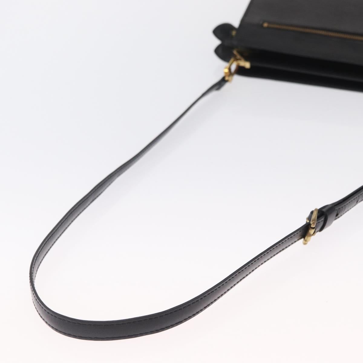 LOUIS VUITTON Epi Angian Shoulder Bag 2way Black M52112 LV Auth 163521
