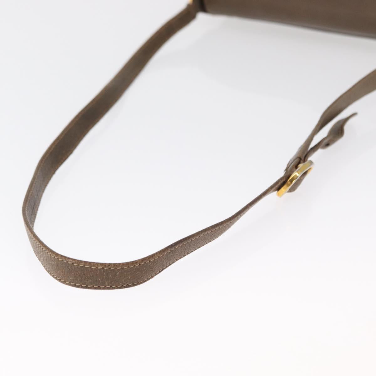 GUCCI GG Supreme Web Sherry Line Shoulder Bag PVC Beige 10 02 056 Auth 163550
