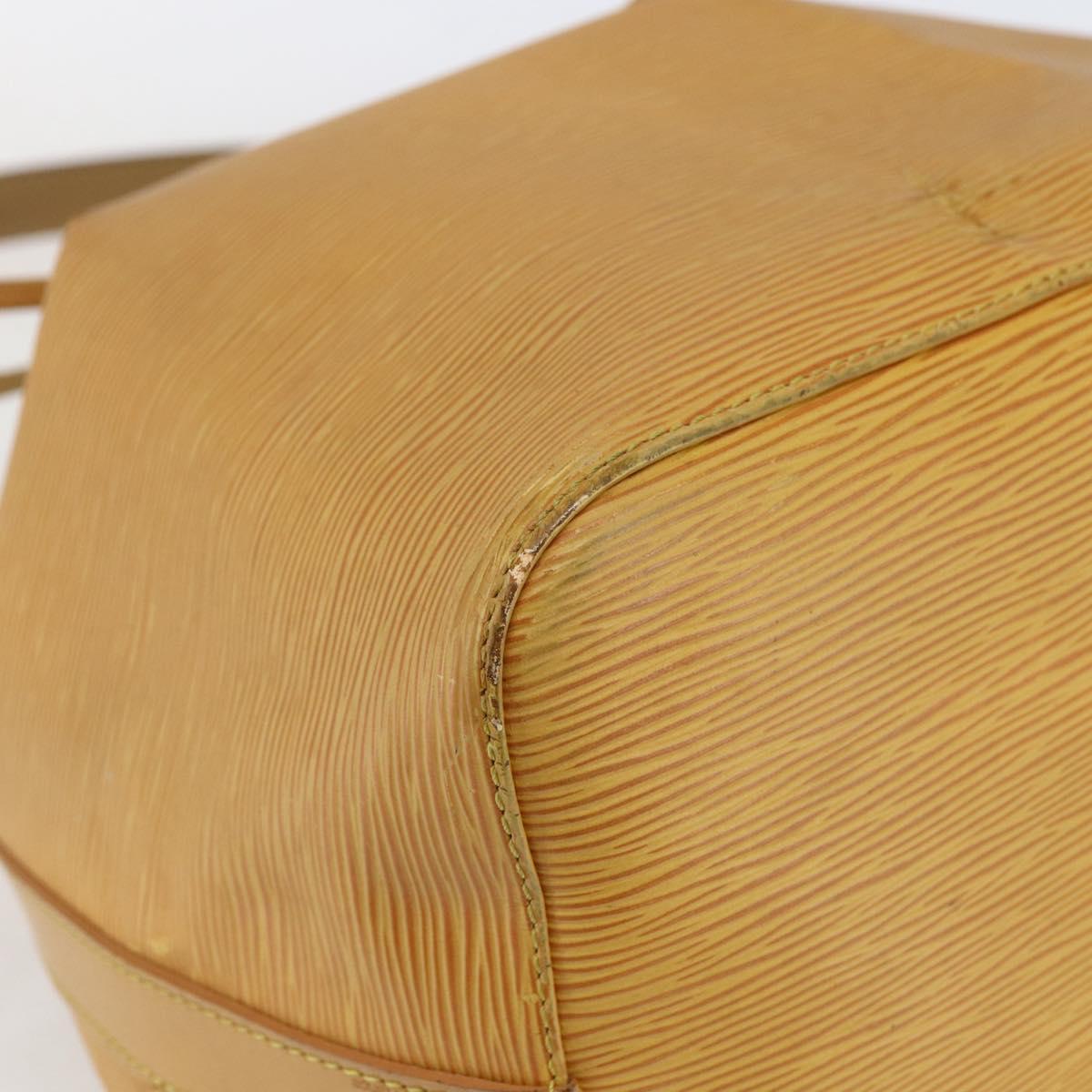 LOUIS VUITTON Epi Petit Noe Shoulder Bag Yellow M44109 LV Auth 163570