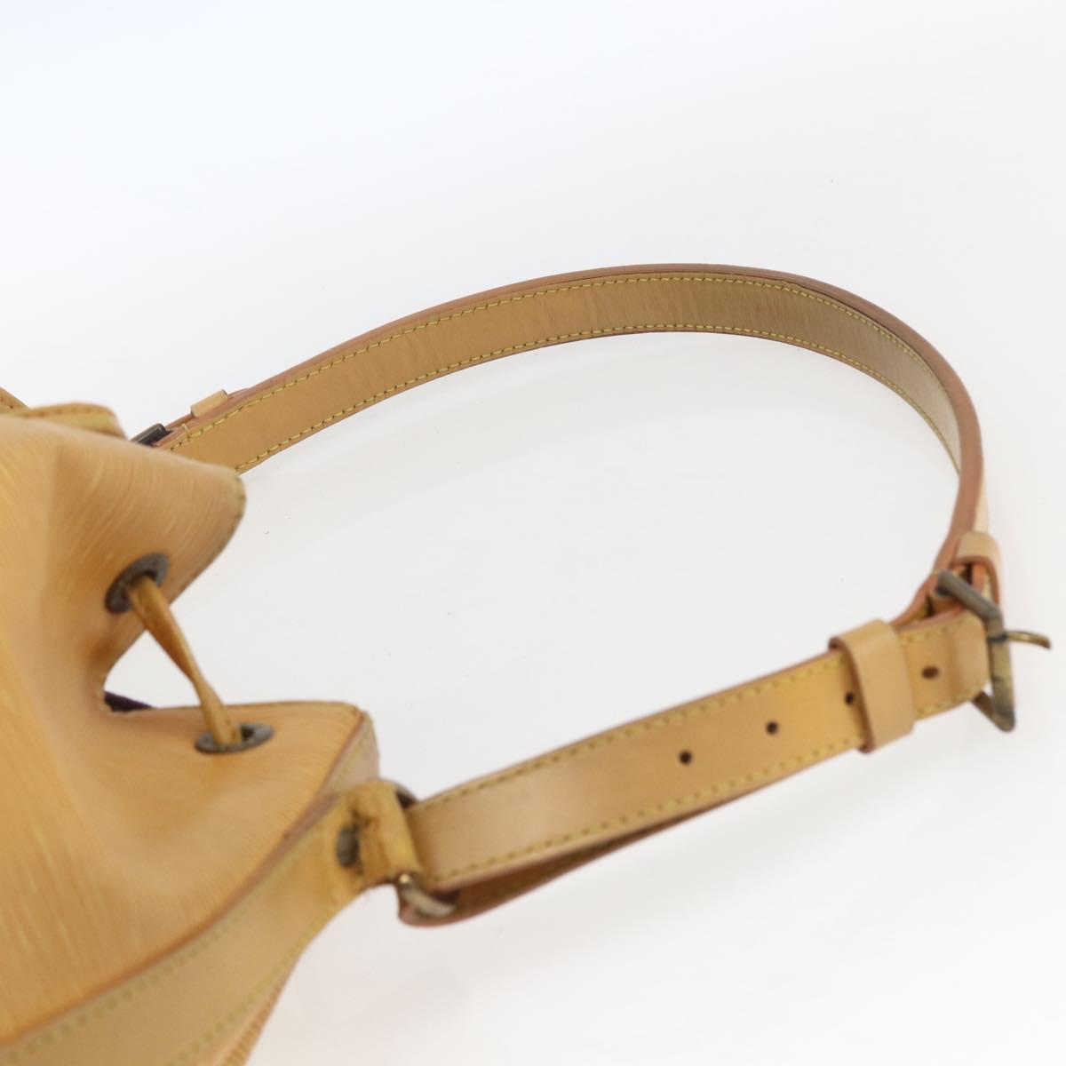 LOUIS VUITTON Epi Petit Noe Shoulder Bag Yellow M44109 LV Auth 163570