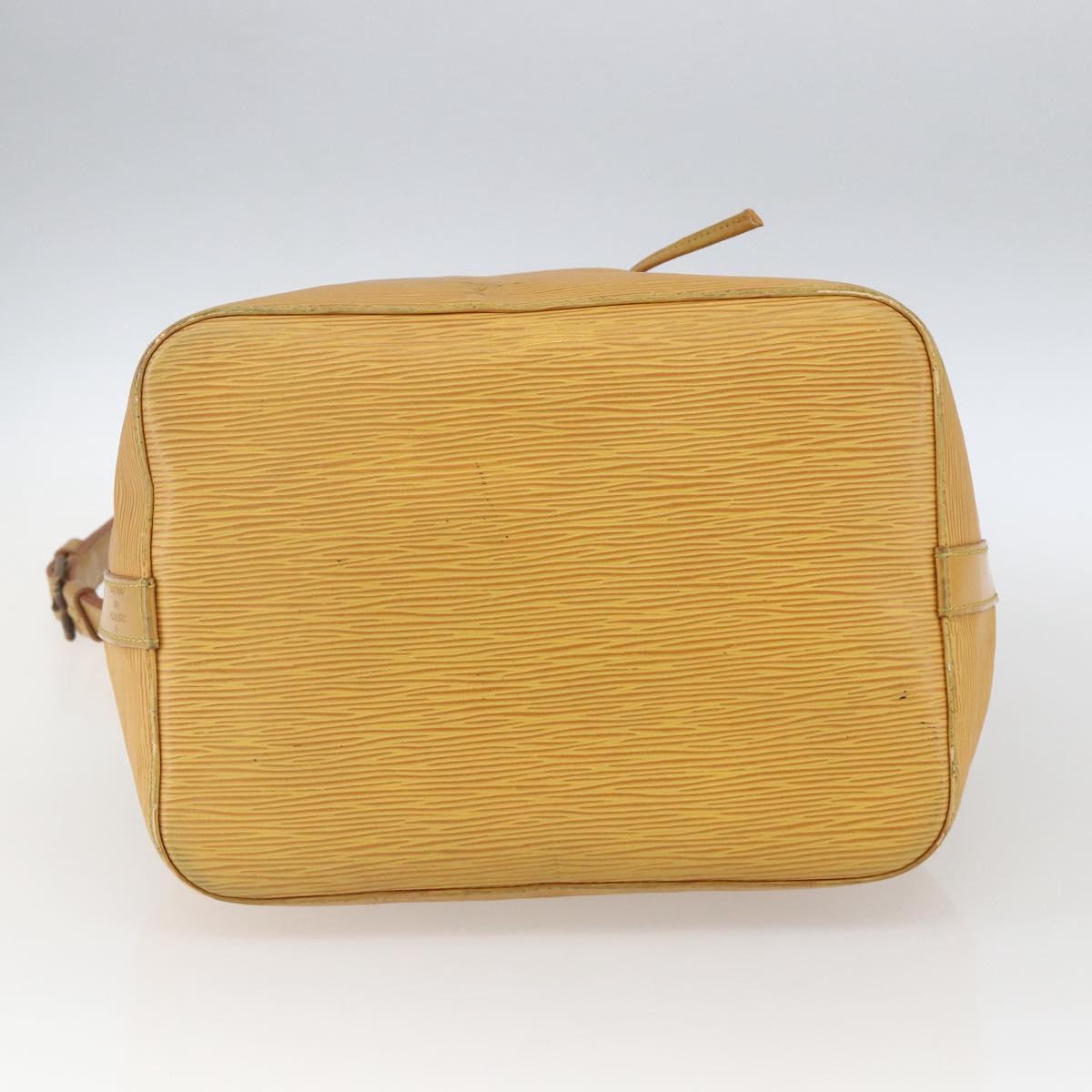LOUIS VUITTON Epi Petit Noe Shoulder Bag Yellow M44109 LV Auth 163570