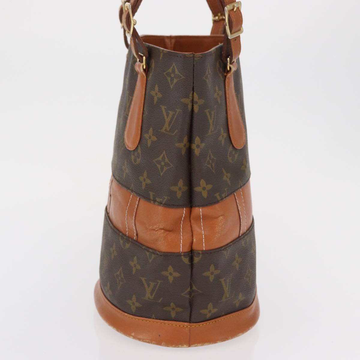 LOUIS VUITTON Monogram Bucket PM Shoulder Bag USA limited M42238 LV Auth 163583