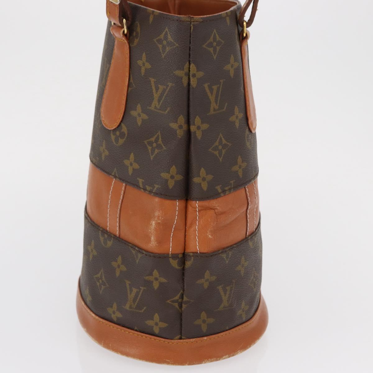 LOUIS VUITTON Monogram Bucket PM Shoulder Bag USA limited M42238 LV Auth 163583