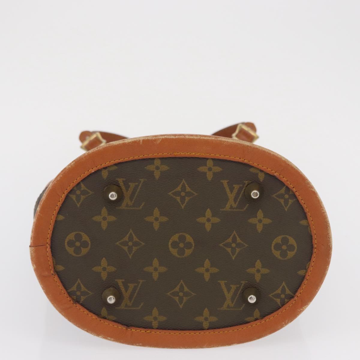LOUIS VUITTON Monogram Bucket PM Shoulder Bag USA limited M42238 LV Auth 163583