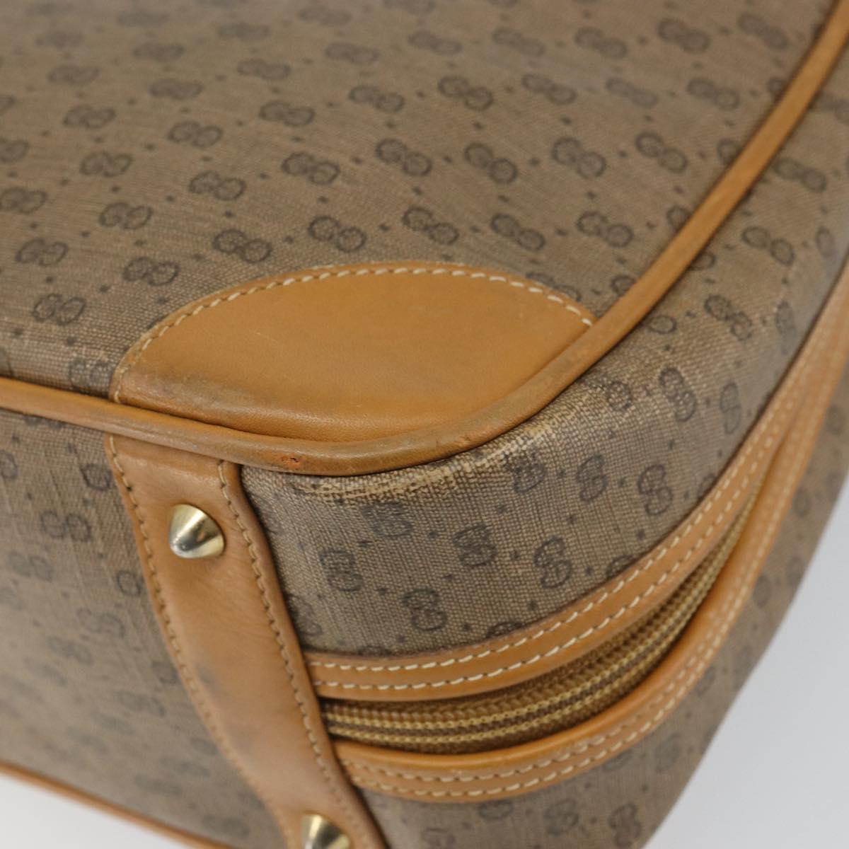 GUCCI Micro GG Supreme Hand Bag PVC Beige Gold 000 39 0090 Auth 163590