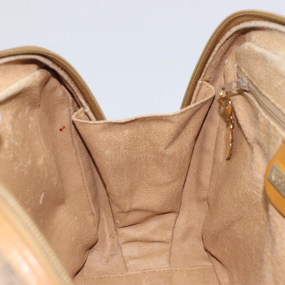 GUCCI Micro GG Supreme Hand Bag PVC Beige Gold 000 39 0090 Auth 163590