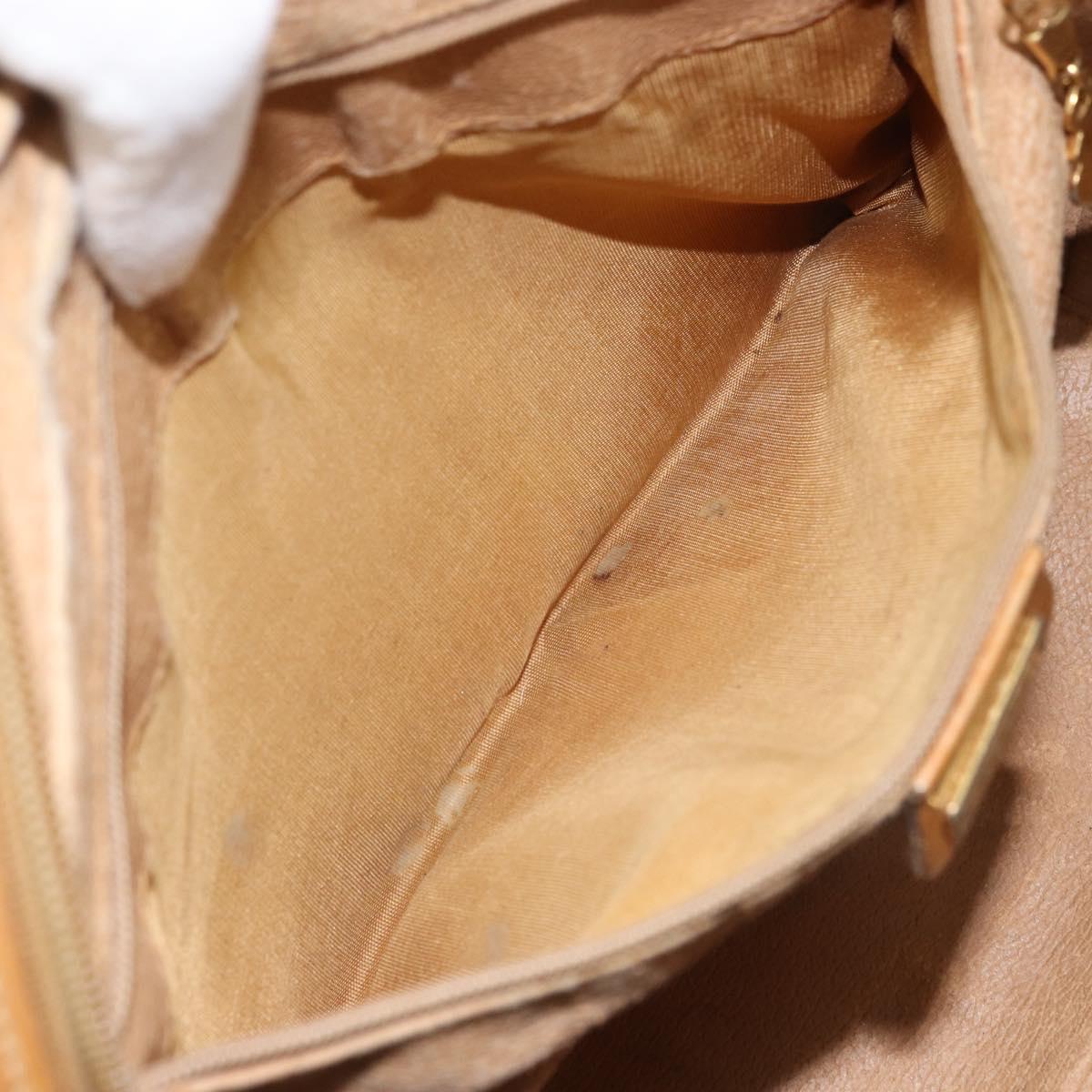 GUCCI Micro GG Supreme Hand Bag PVC Beige Gold 000 39 0090 Auth 163590