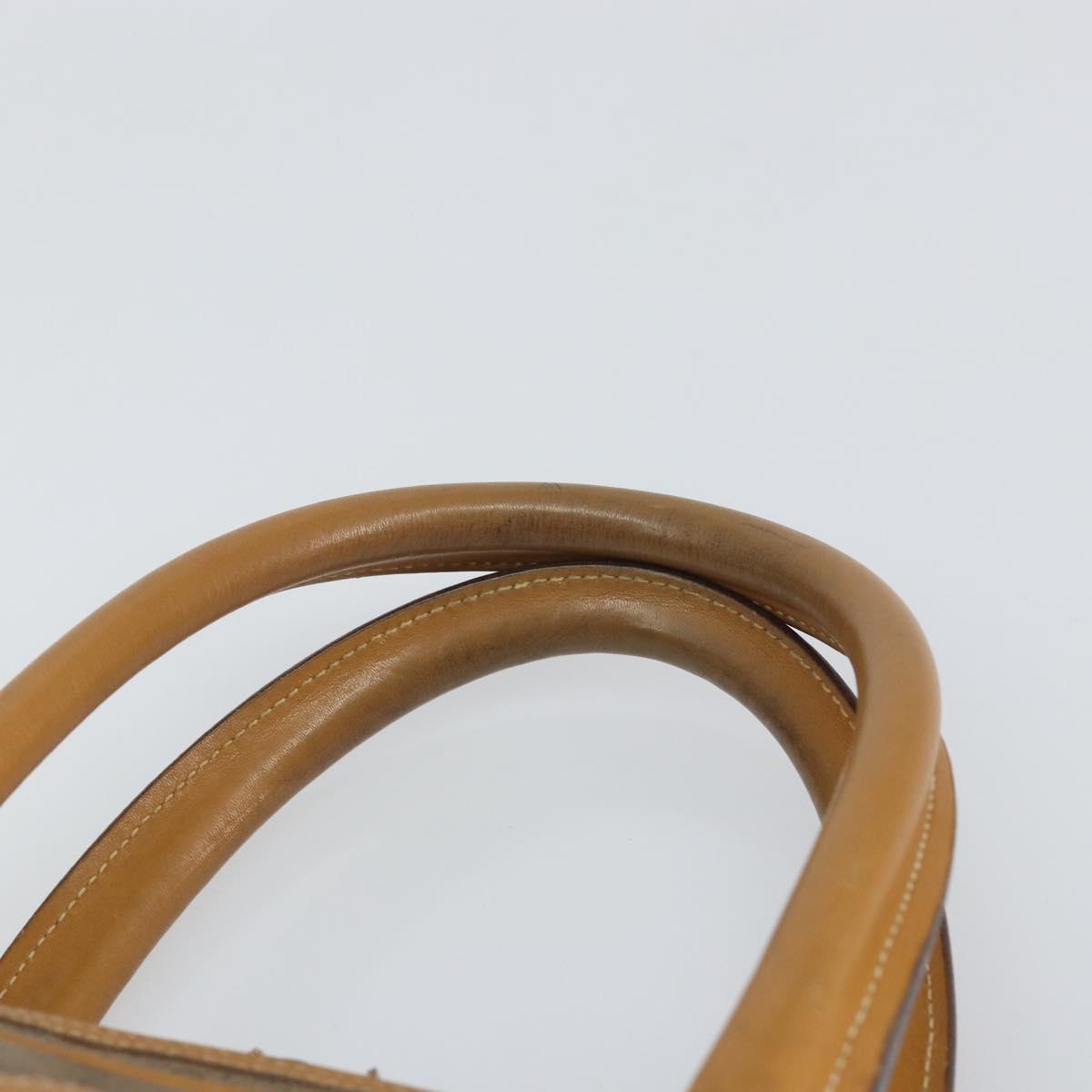 GUCCI Micro GG Supreme Hand Bag PVC Beige Gold 000 39 0090 Auth 163590