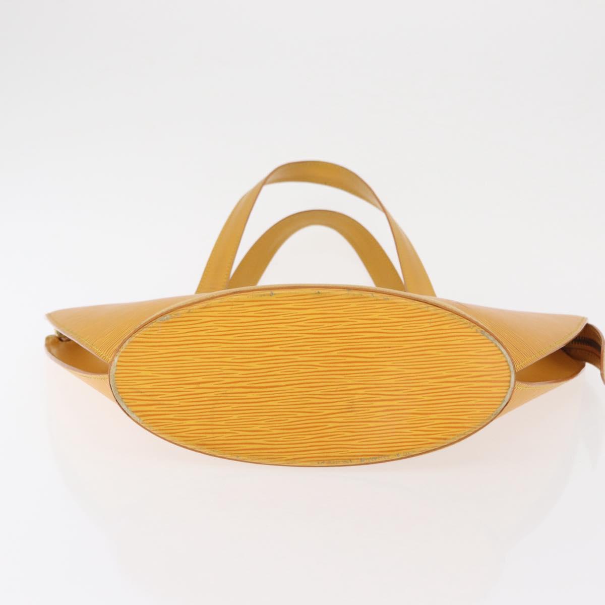 LOUIS VUITTON Epi Saint Jacques Hand Bag Yellow M52279 LV Auth 163604