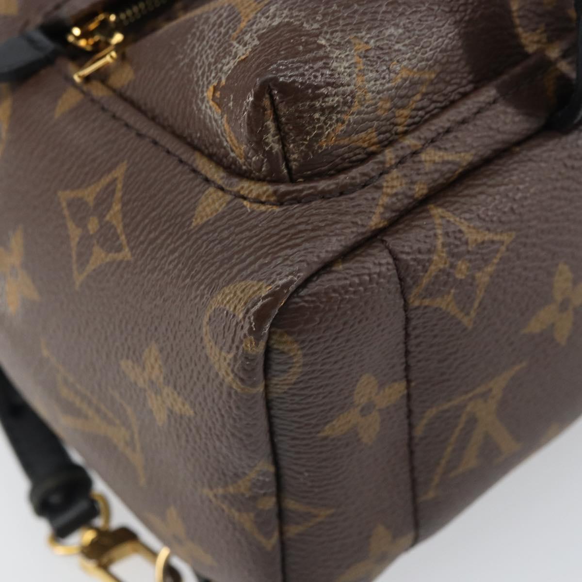 LOUIS VUITTON Monogram Palm Springs MINI Backpack M44873 LV Auth 163606