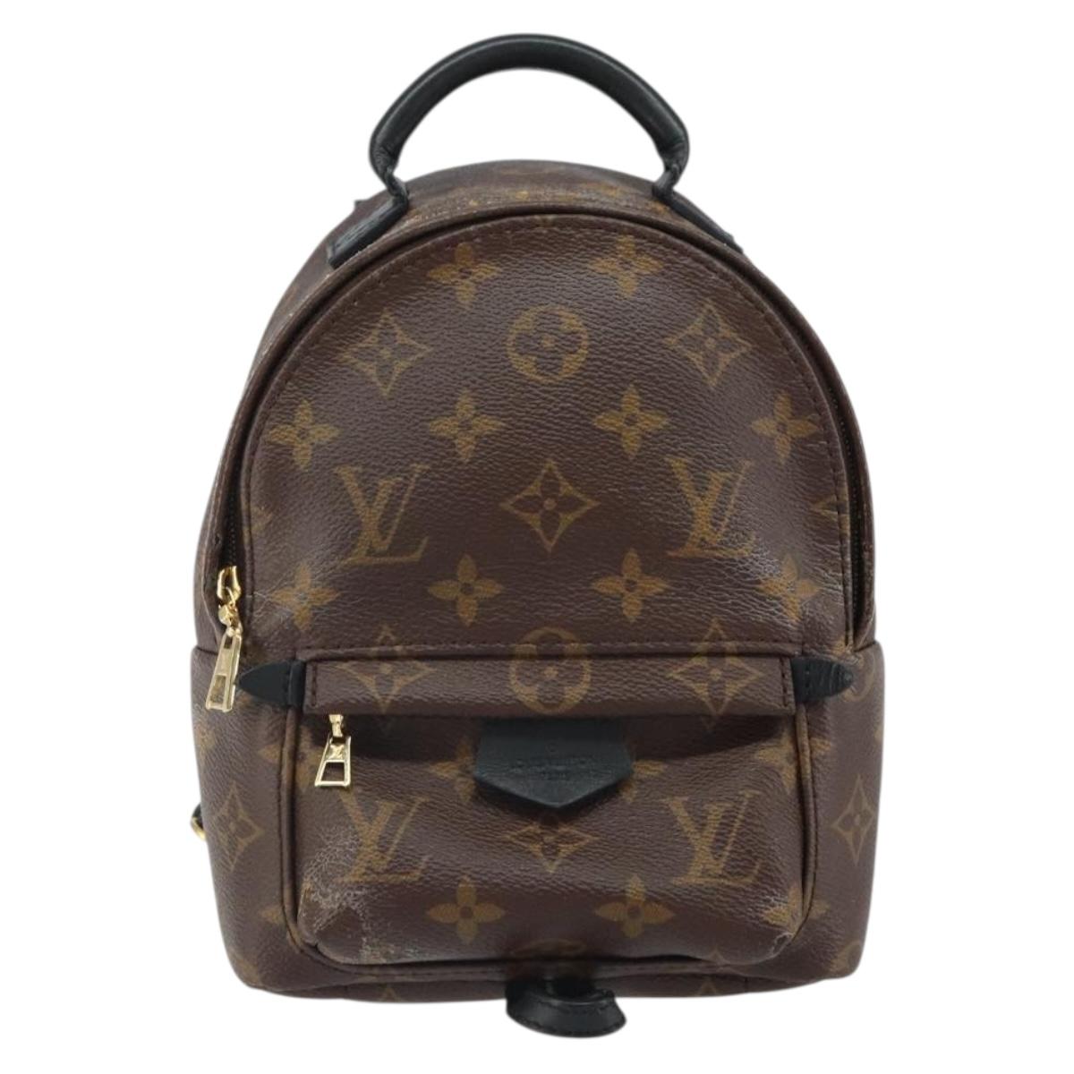 LOUIS VUITTON Monogram Palm Springs MINI Backpack M44873 LV Auth 163606