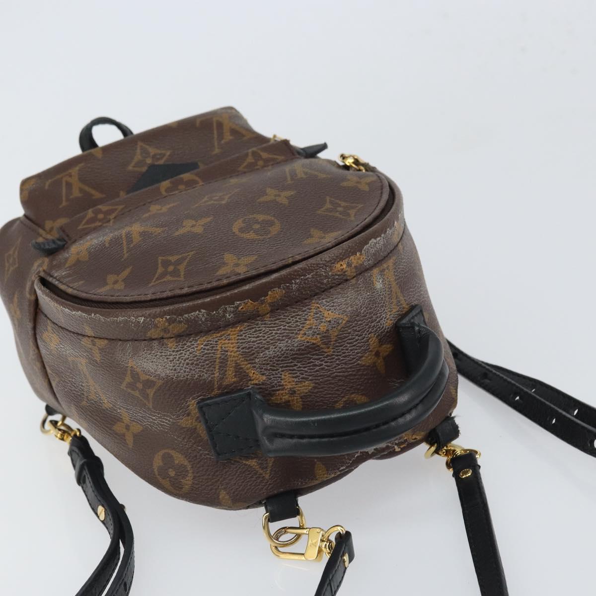LOUIS VUITTON Monogram Palm Springs MINI Backpack M44873 LV Auth 163606