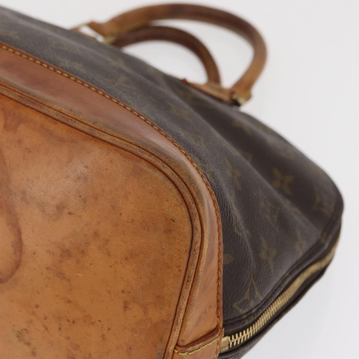 LOUIS VUITTON Monogram Alma Hand Bag M51130 LV Auth 163608