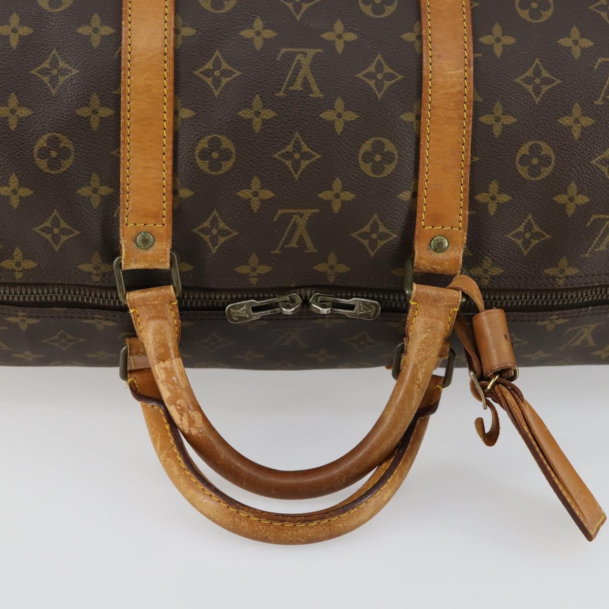 LOUIS VUITTON Monogram Keepall 60 Boston Bag M41422 LV Auth 163627