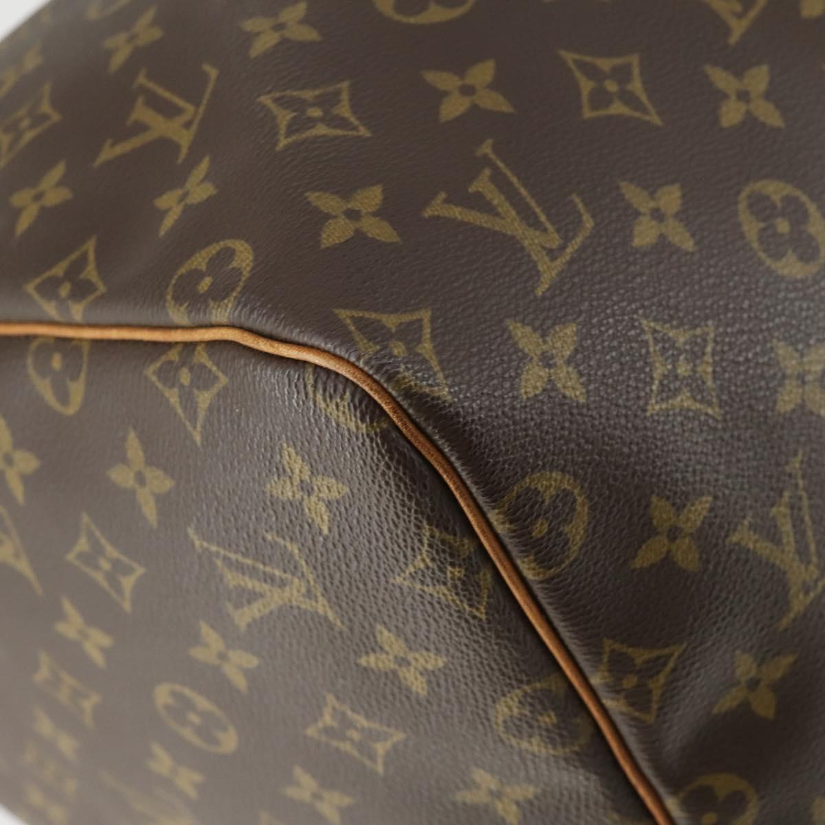 LOUIS VUITTON Monogram Keepall 55 Boston Bag M41424 LV Auth 163632