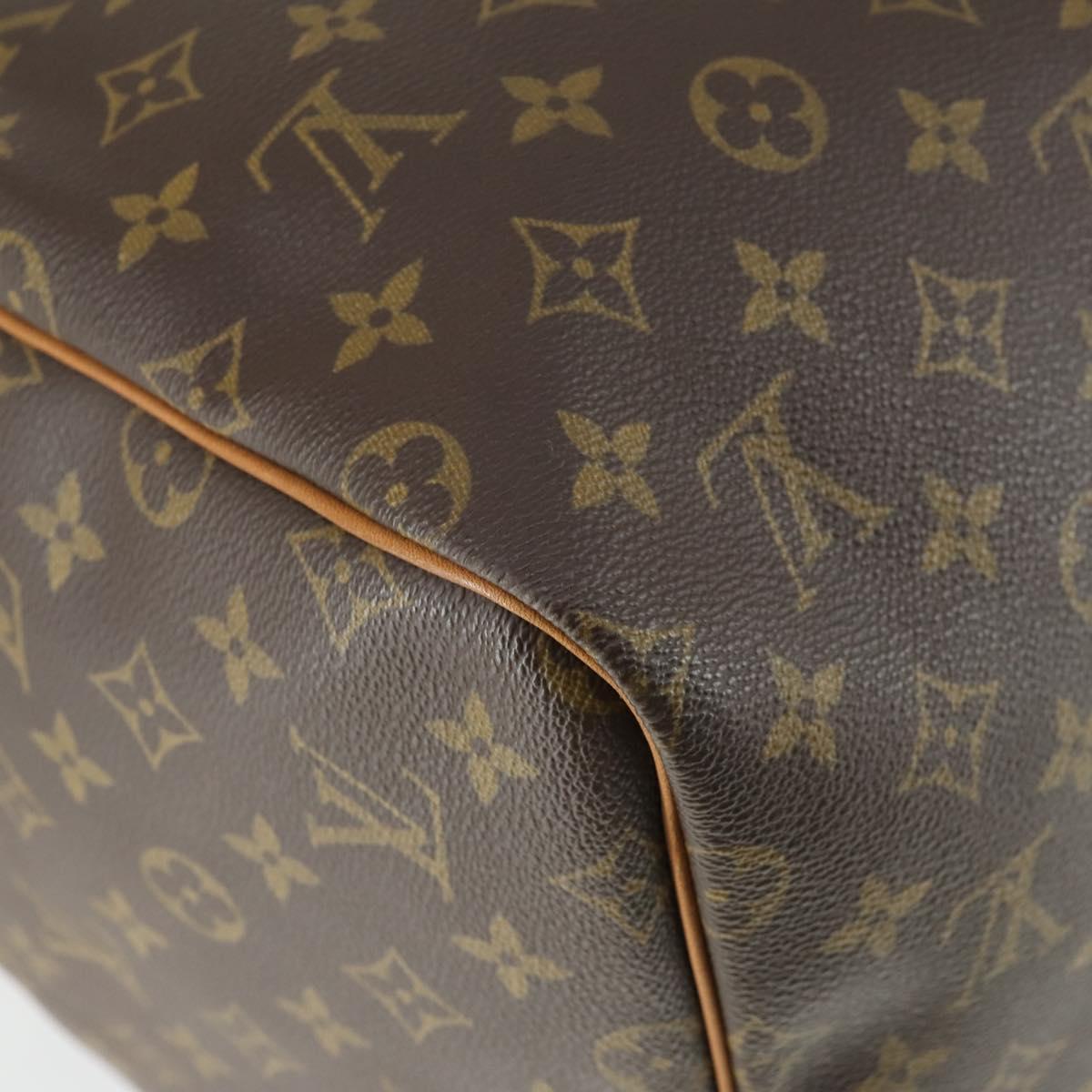 LOUIS VUITTON Monogram Keepall 55 Boston Bag M41424 LV Auth 163632