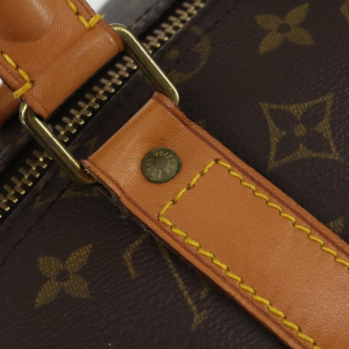 LOUIS VUITTON Monogram Keepall 55 Boston Bag M41424 LV Auth 163632