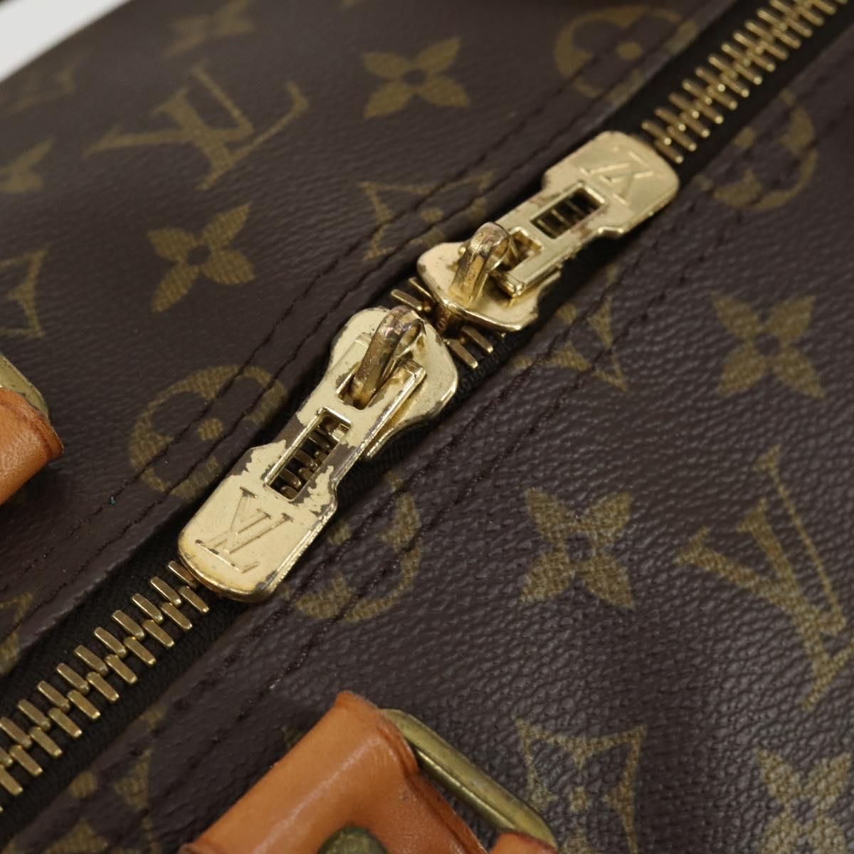 LOUIS VUITTON Monogram Keepall 55 Boston Bag M41424 LV Auth 163632