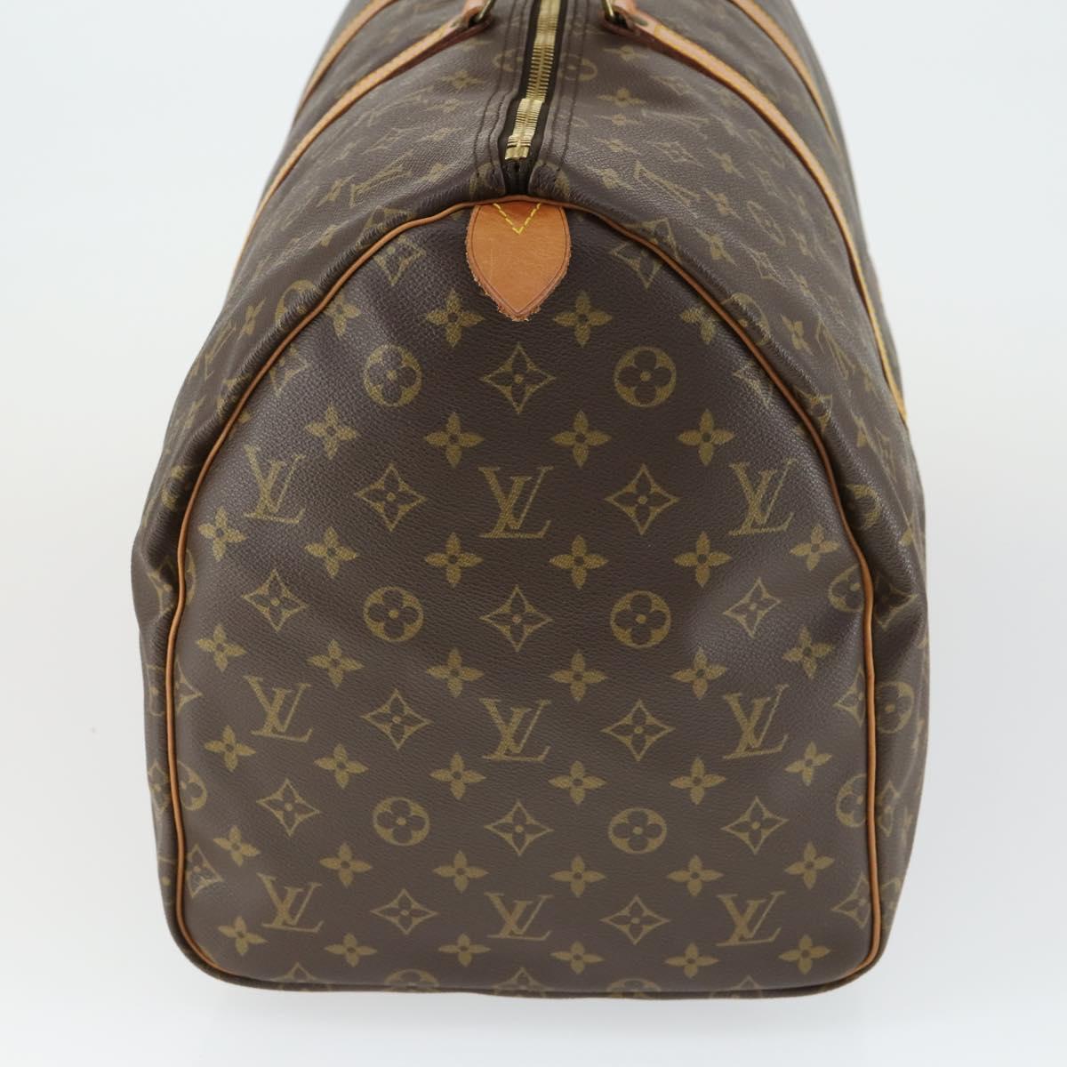 LOUIS VUITTON Monogram Keepall 55 Boston Bag M41424 LV Auth 163632