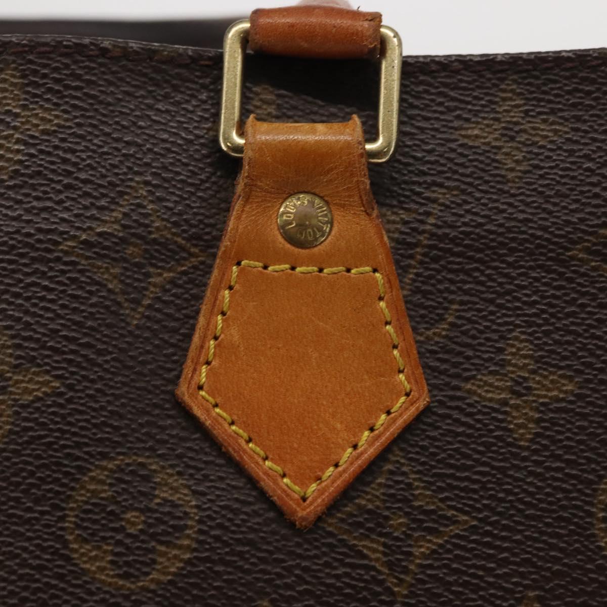 LOUIS VUITTON Monogram Sac Plat Hand Bag M51140 LV Auth 163638