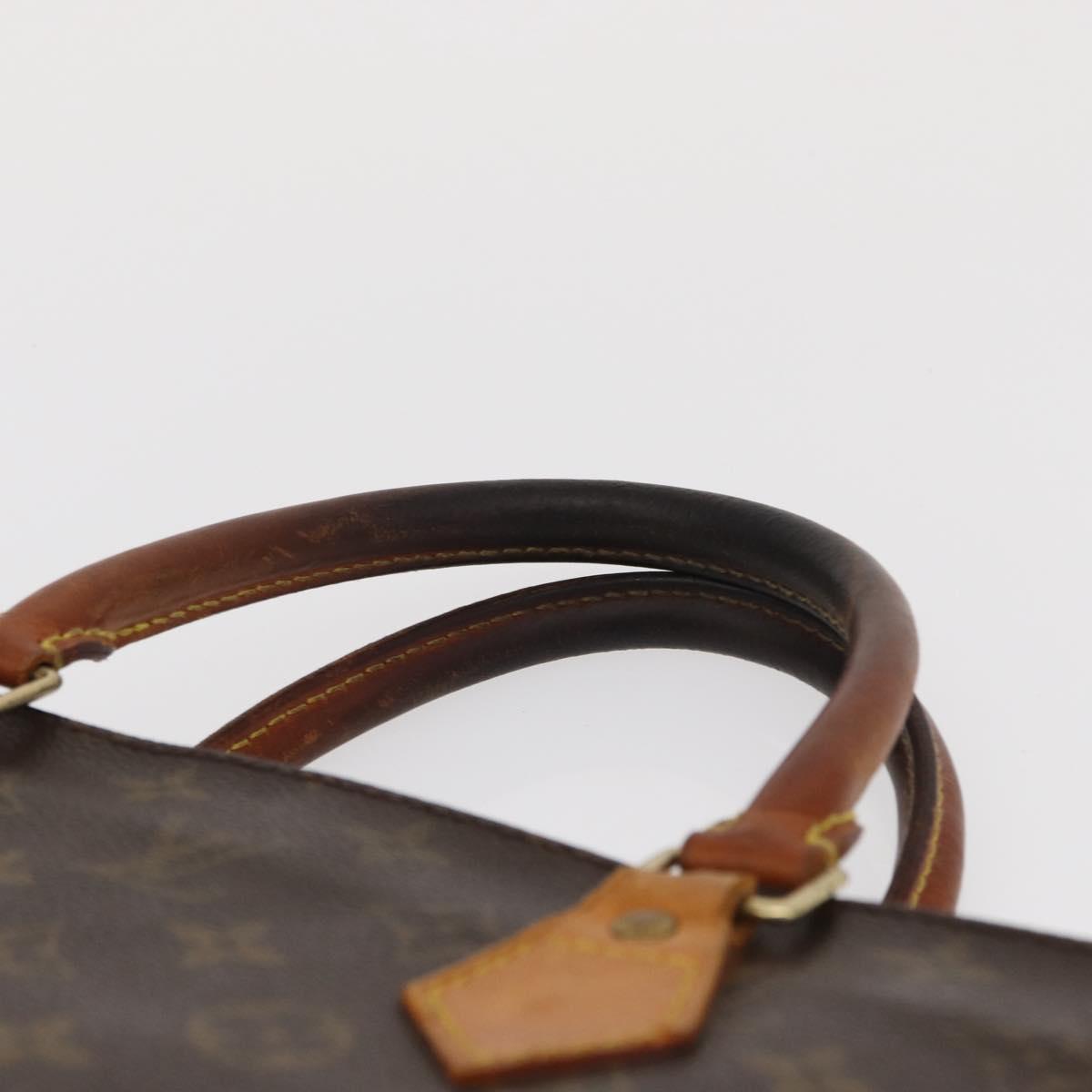 LOUIS VUITTON Monogram Sac Plat Hand Bag M51140 LV Auth 163638