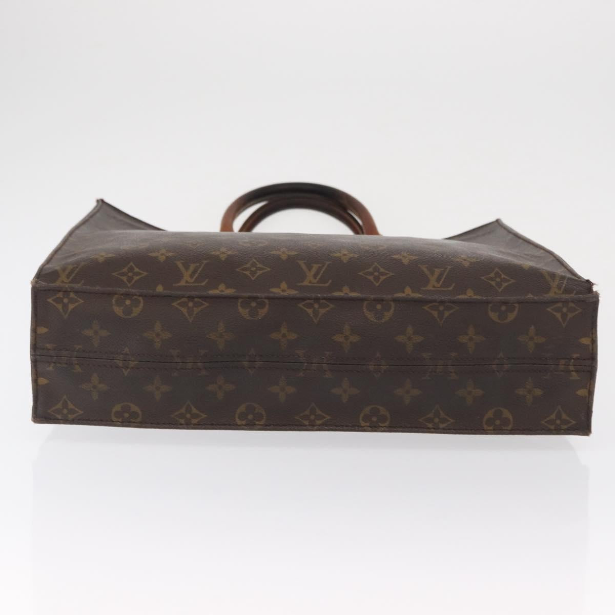 LOUIS VUITTON Monogram Sac Plat Hand Bag M51140 LV Auth 163638