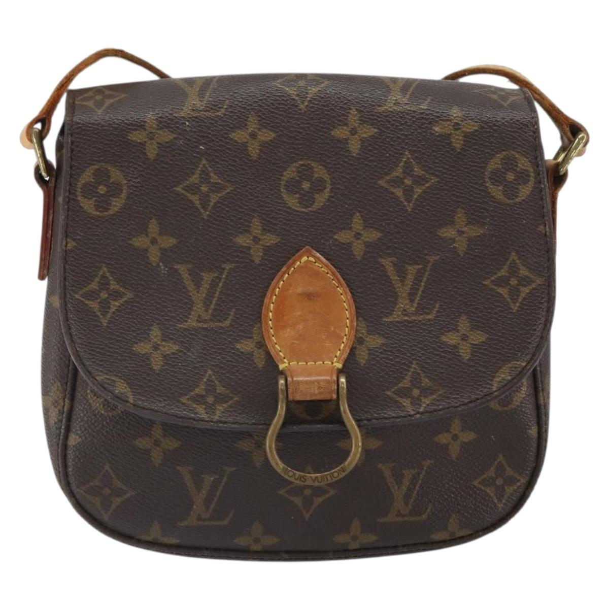 LOUIS VUITTON Monogram Saint Cloud MM Shoulder Bag M51243 LV Auth 163643