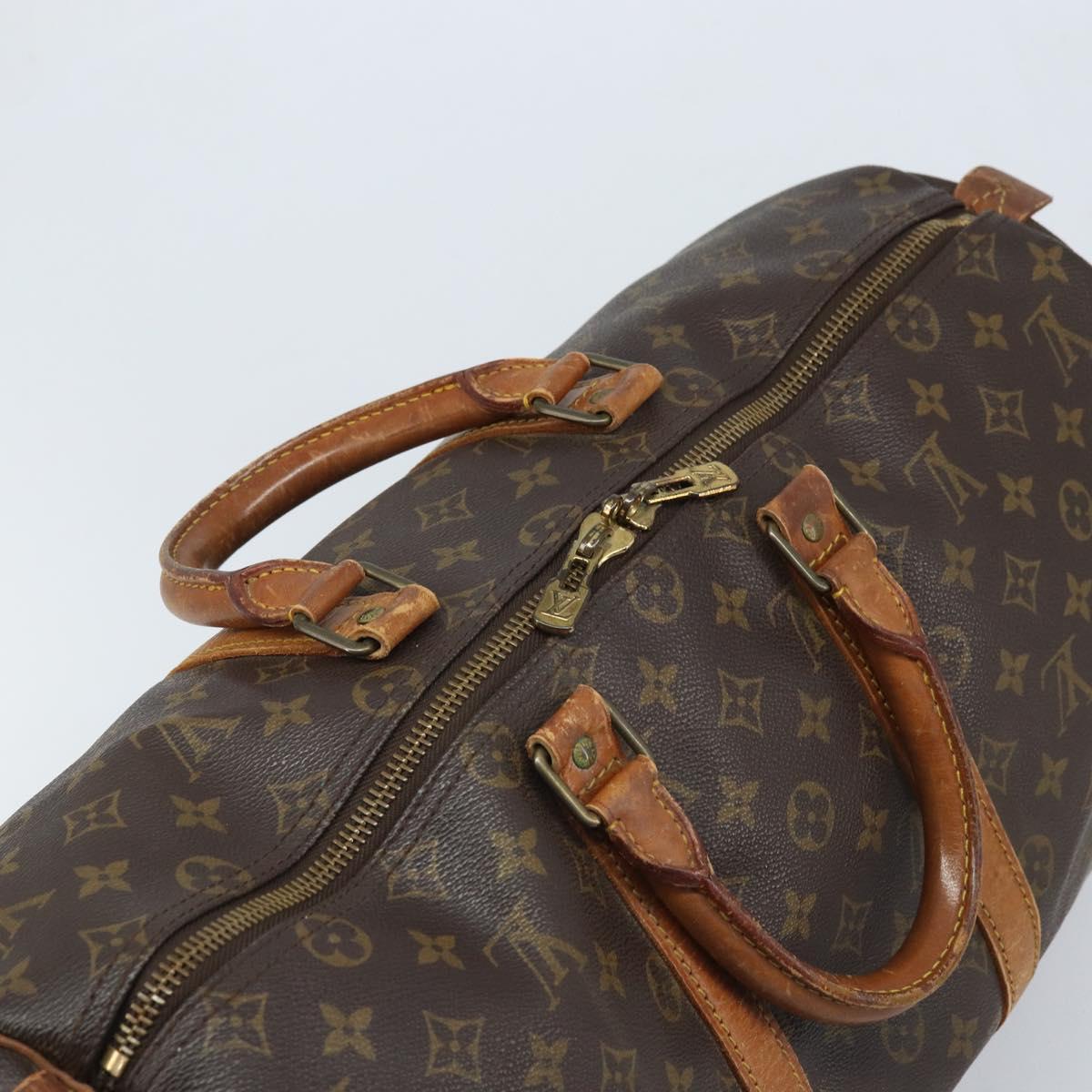 LOUIS VUITTON Monogram Keepall 45 Boston Bag M41428 LV Auth 163647