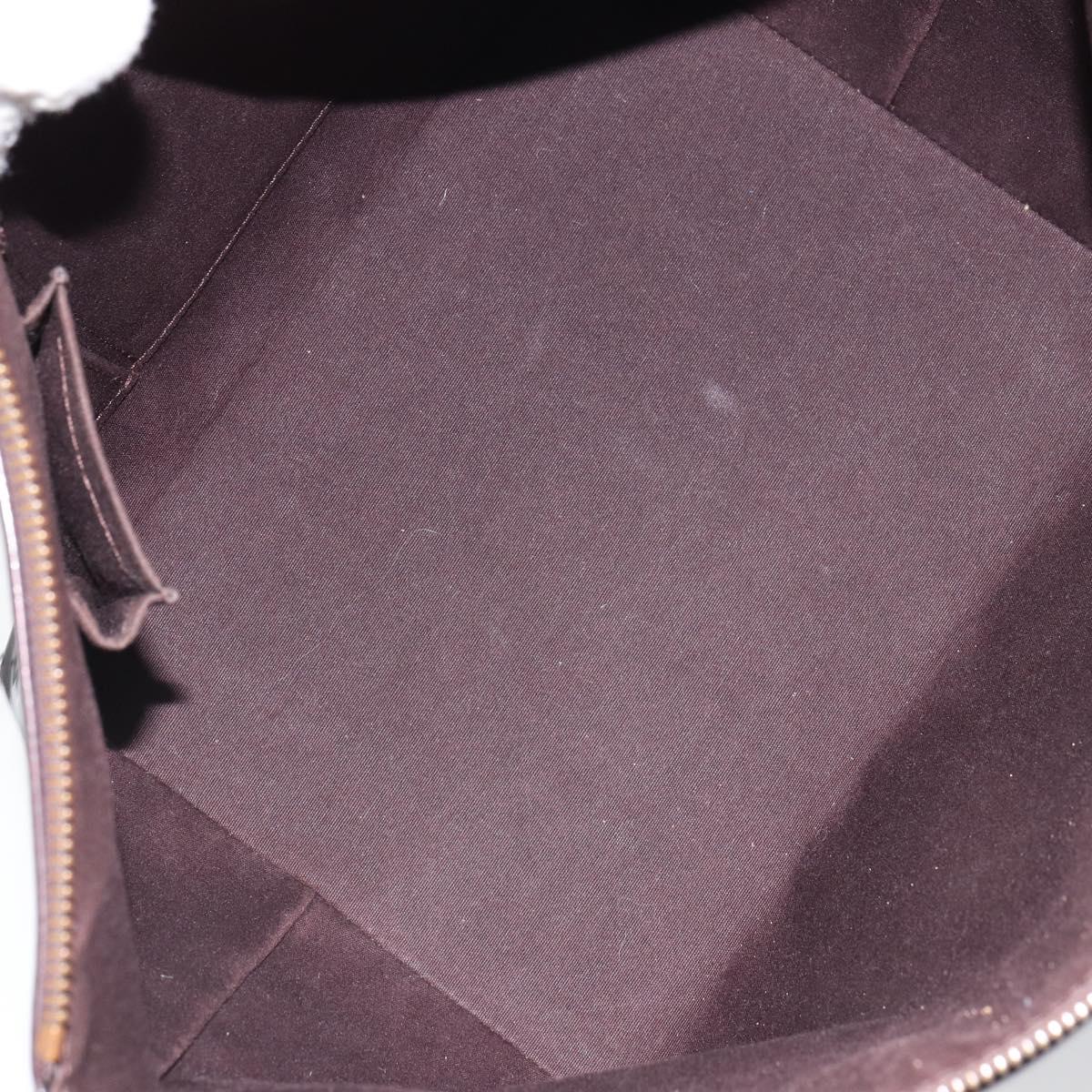 LOUIS VUITTON Monogram Vernis Bellevue PM Hand Bag Amarante M93585 Auth 163665