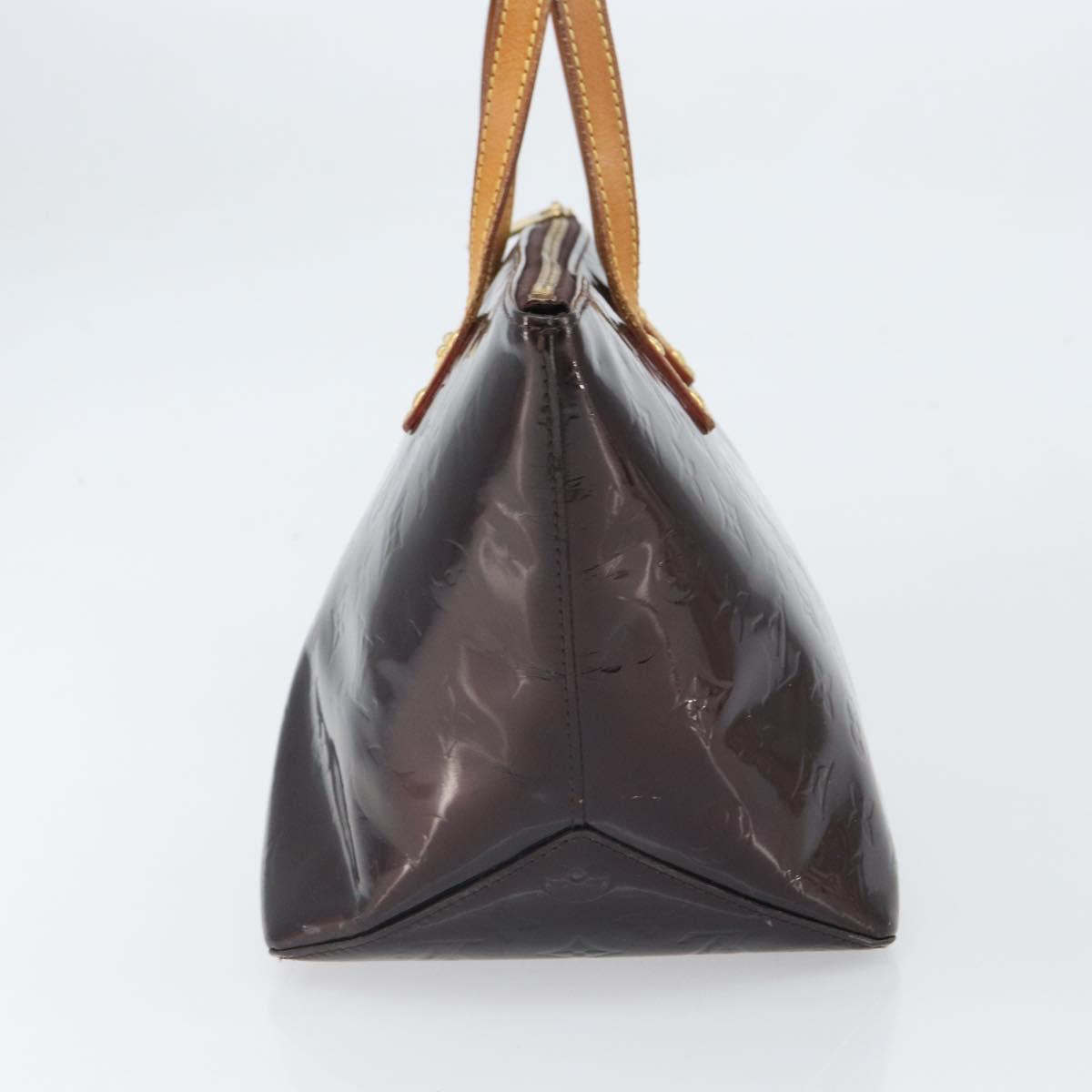 LOUIS VUITTON Monogram Vernis Bellevue PM Hand Bag Amarante M93585 Auth 163665