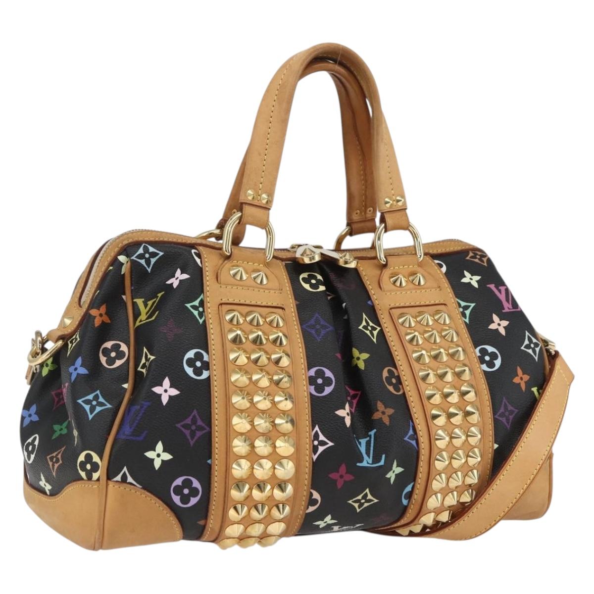 LOUIS VUITTON Monogram Multicolor Courtney MM Bag 2way Black M45642 Auth 163673SAV
