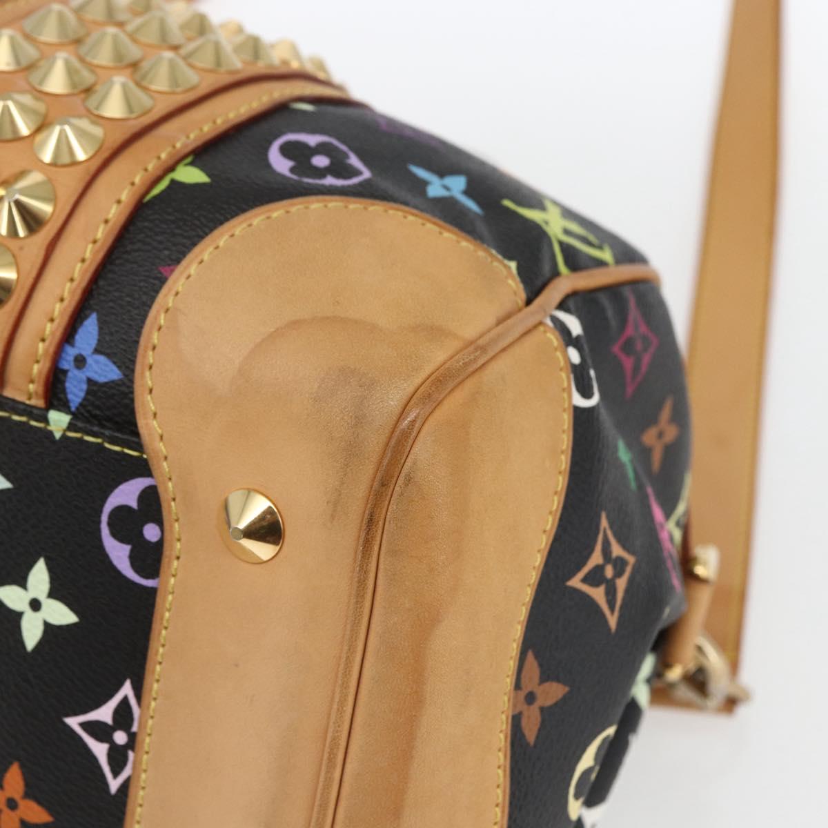 LOUIS VUITTON Monogram Multicolor Courtney MM Bag 2way Black M45642 Auth 163673SAV