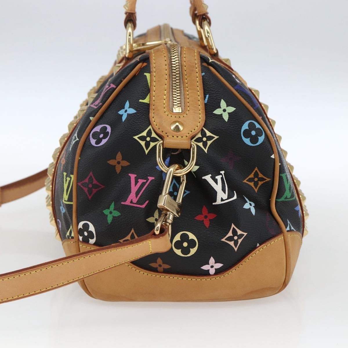 LOUIS VUITTON Monogram Multicolor Courtney MM Bag 2way Black M45642 Auth 163673SAV