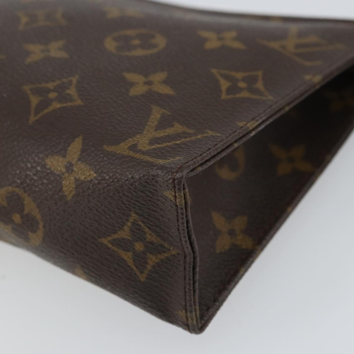 LOUIS VUITTON Monogram Poche Toilette 19 Pouch M47544 LV Auth 163682