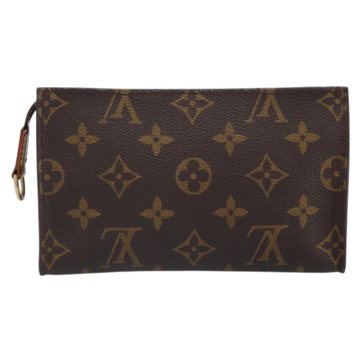LOUIS VUITTON Monogram Bucket PM Accessory Pouch LV Auth 163683
