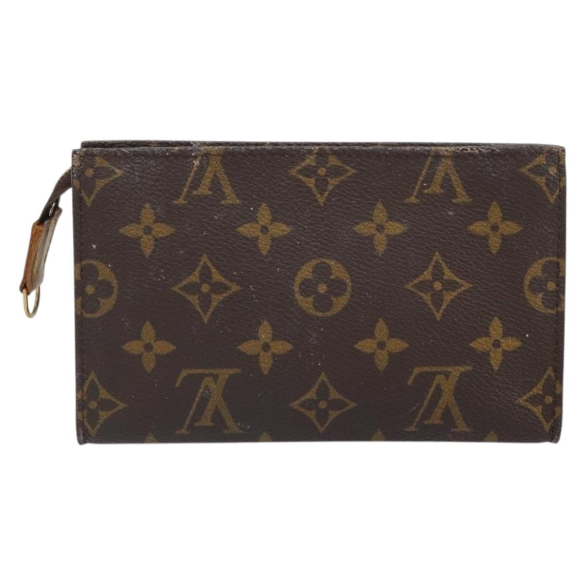 LOUIS VUITTON Monogram Bucket PM Accessory Pouch LV Auth 163688