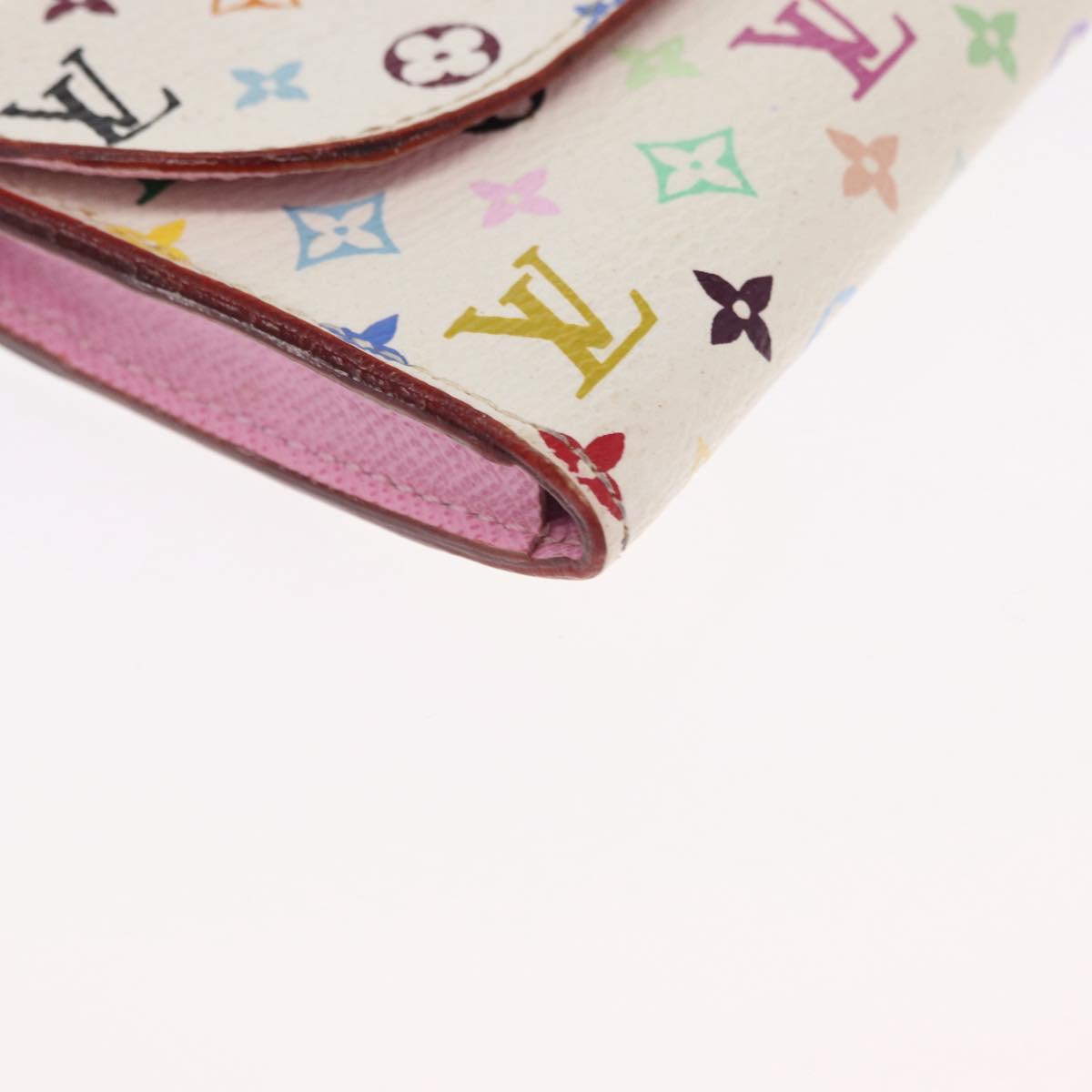 LOUIS VUITTON Multicolor Anvelop Cult De Vuitto Case White M66557 LV Auth 163712V