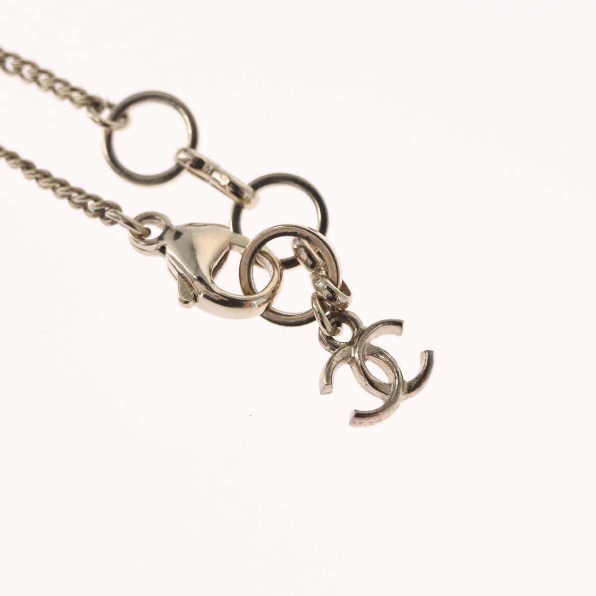 CHANEL COCO Mark Camera Necklace metal Black CC Auth 163738SM