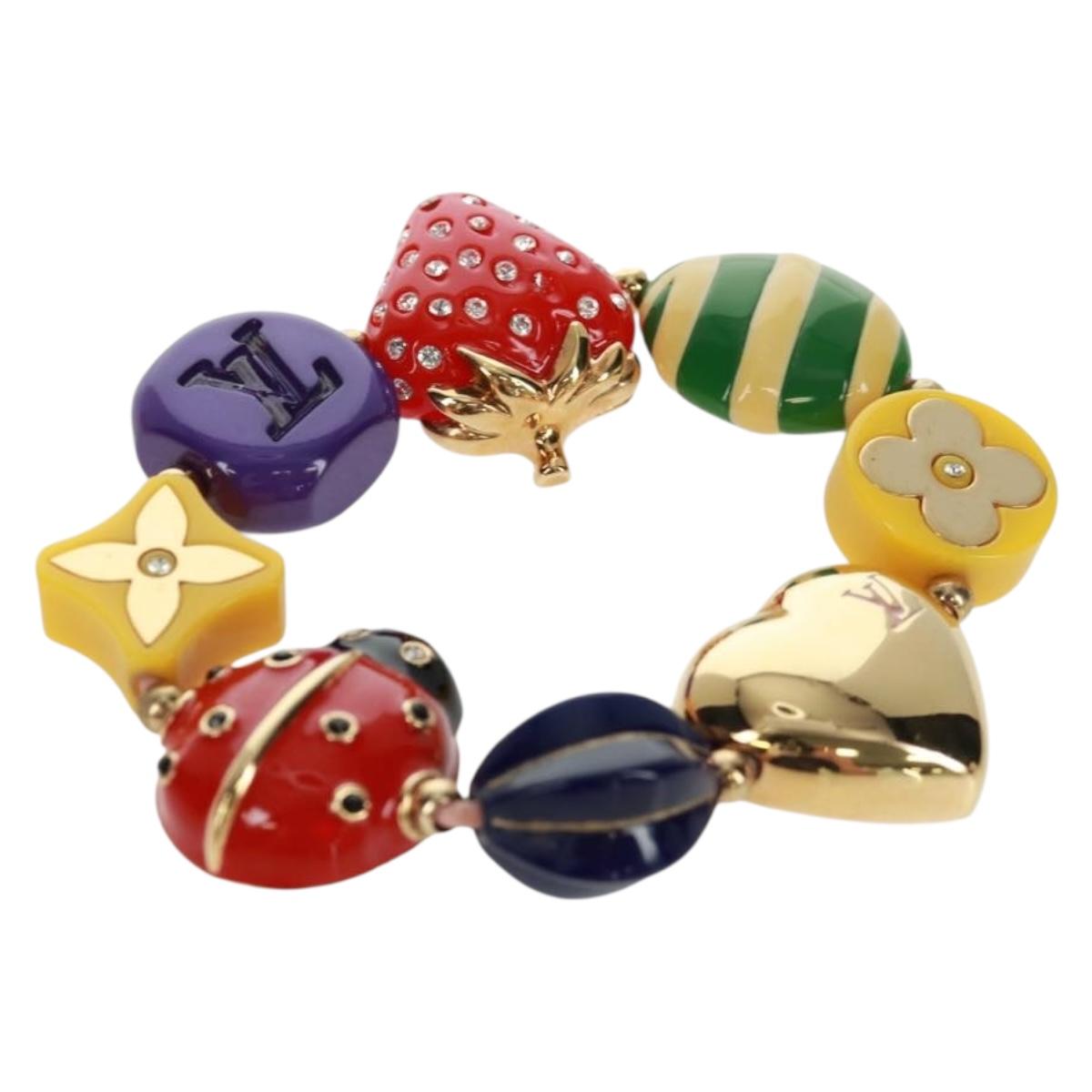 LOUIS VUITTON Brassle Phrase Bracelet metal Multicolor M64920 LV Auth 163742V
