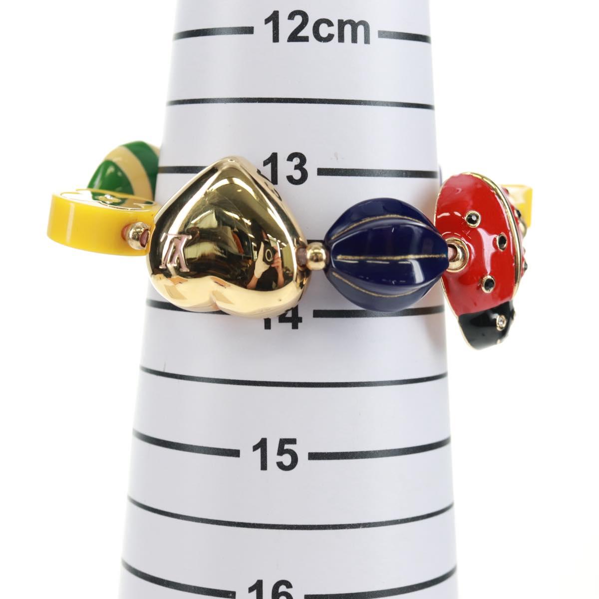 LOUIS VUITTON Brassle Phrase Bracelet metal Multicolor M64920 LV Auth 163742V