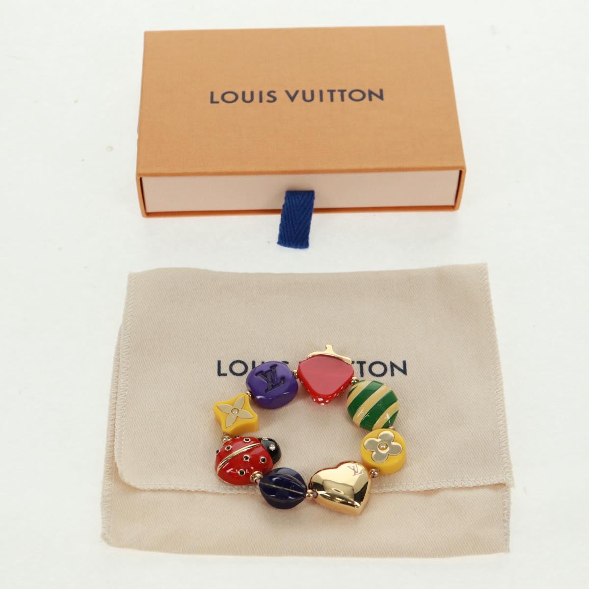 LOUIS VUITTON Brassle Phrase Bracelet metal Multicolor M64920 LV Auth 163742V